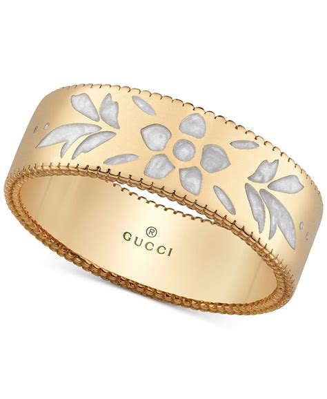 gucci icon blooms enamel ring